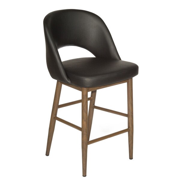 Henricks Stool black leatherette